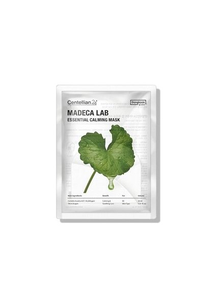 Madeca Lab Essential Calming Mask/ Ferahlık Maskesi - (20MLX6 Adet)
