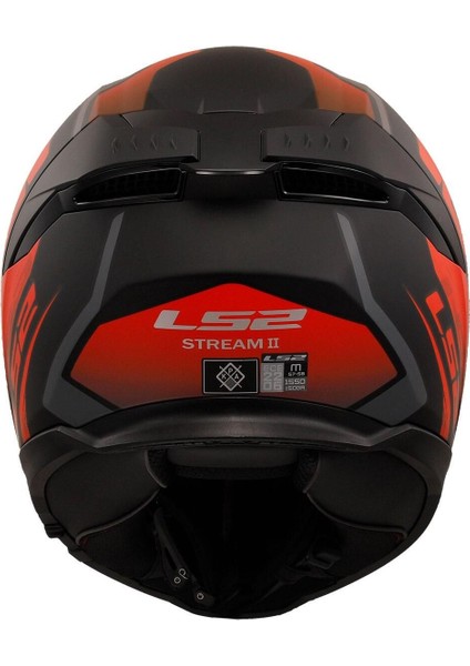 Stream 2 Fury Kapalı Motosiklet Kaskı Mat Siyah-Gri-Kırmızı indirimleri