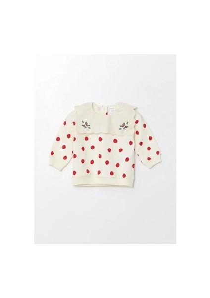 Lcw Baby Krem Baskılı Nakışlı Kız Bebek Sweatshirt ve Tayt Pantolon 2'li Takım fiyatları