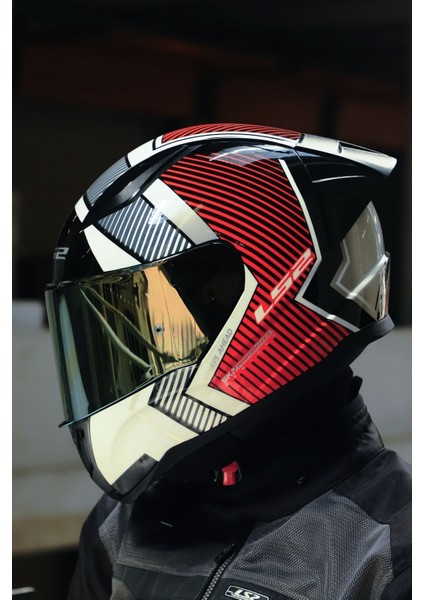 Rapıd 2 Race Extra Beyaz-Kırmızı Kask