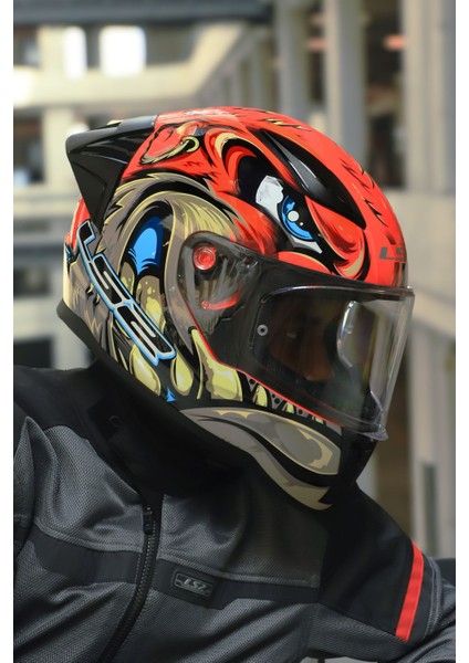 Rapıd 2 Race Spox Kırmızı-Gri Kask