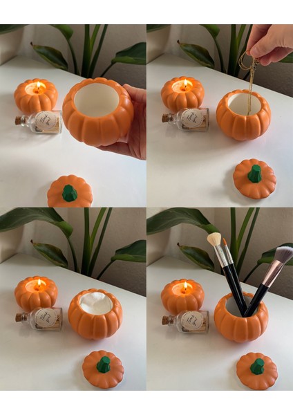 Yeyu Candles Pumpkin Box And Tealight Candle & Match Set