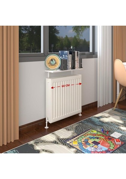 Kenzlife petek üstü raf dresuar golden boy byz 060*24 tekli kitaplık duvar rafı 060 cm uzunluk