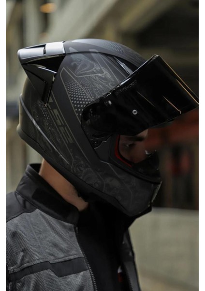 Rapid 2 Race Crypt Mat Siyah Kask