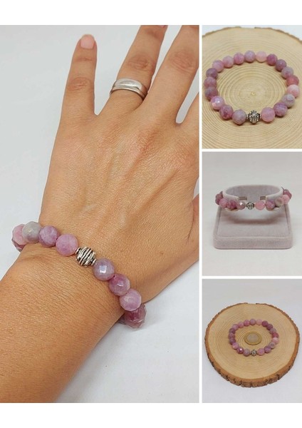 Sirius Serisi Madagaskar Pembe Kuvars Taşı 10MM Bileklik (52928)