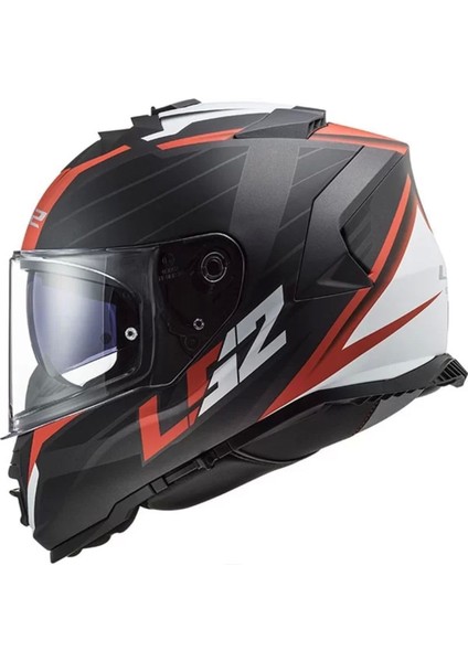 Storm 2 Nerve Kapalı Kask Mat Siyah-Kırmızı fırsatları