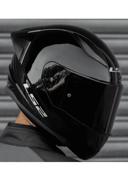 Rapıd 2 Race Parlak Siyah Kask