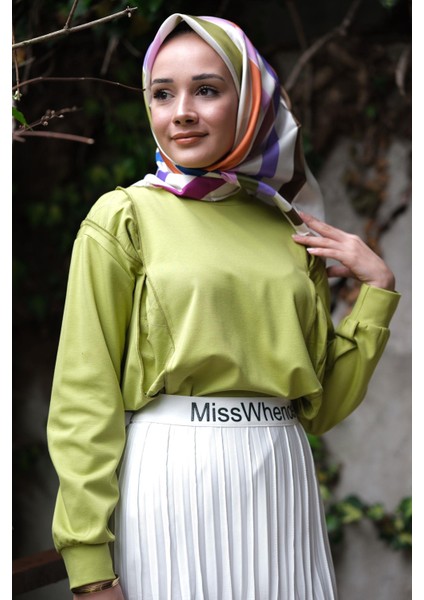 Plise Detaylı Misswhence Ekru Etek 35913