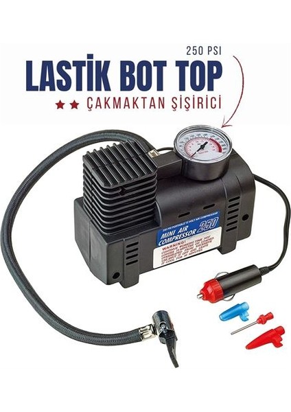 Oto Çakmağından Çalışan Lastik Şişirici Kompresör