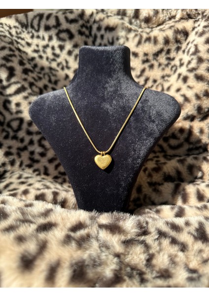 Heart Love Madalyon Kolye 60CM