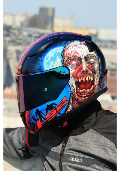 Rapıd 2 Zombıe Siyah-Kırmızı Kask modelleri