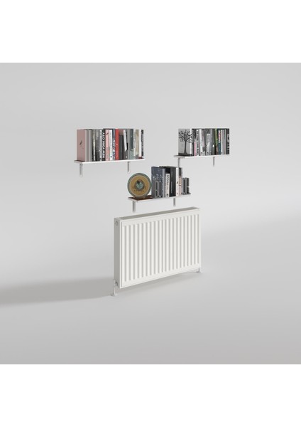 Kenzlife petek üstü raf dresuar golden boy cvz 040*24 üçlü kitaplık duvar rafı 040 cm uzunluk fiyatları