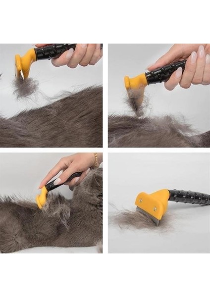 Buffer® Fubminator Kedi Köpek Tüy Toplama Tarağı Kaşıma Aparatı 4,5 cm