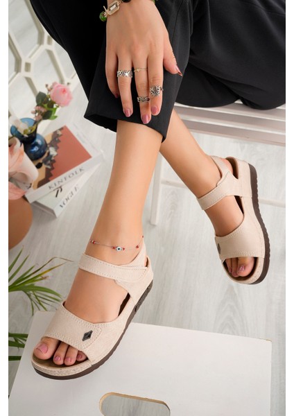 Mela Anatomik Ortopedik Rahat Taban Kadın Sandalet