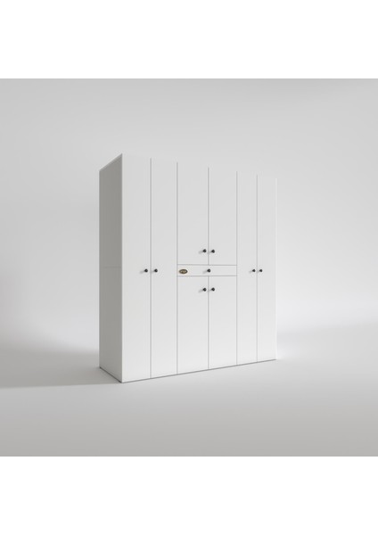 Kenzlife çamaşır-kurutma makinesi dolabı ve giysi dolabı çekmeceli ebuzermdf sağ raf byz 187*160*60 % 100 FULL MDF