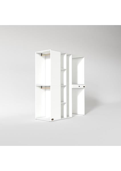 Kenzlife çamaşır-kurutma makinesi dolabı ve giysi dolabı çekmeceli attarmdf sol byz 187*160*60 % 100 FULL MDF modelleri