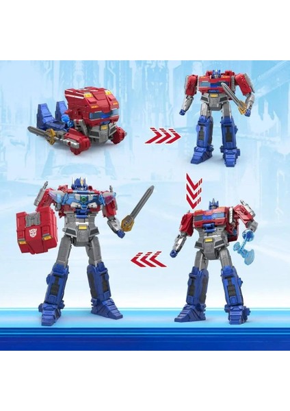 Dönüşen Robot Transformers Sesli ve Işıklı Optimus Prime Figür