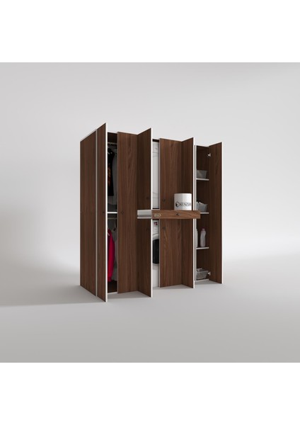 Kenzlife çamaşır-kurutma makinesi dolabı ve giysi dolabı çekmeceli ebuzer sağ raf cvz 187*160*60 banyo fiyatları
