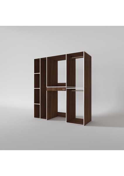 Kenzlife çamaşır-kurutma makinesi dolabı ve giysi dolabı çekmeceli hattab sol raf cvz 187*160*60 banyo modelleri