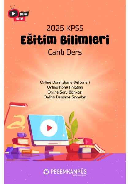 2025 Kpss Eğitim Bilimleri Canlı Ders + Online Materyaller