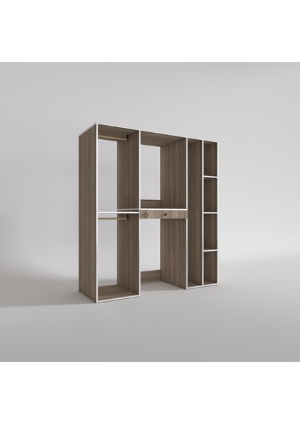 Kenzlife çamaşır-kurutma makinesi dolabı ve giysi dolabı çekmeceli hattab sağ raf crd 187*160*60 banyo modelleri