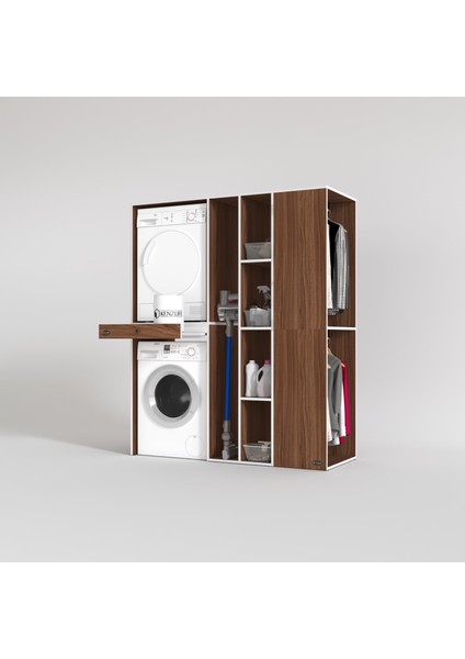 Kenzlife çamaşır-kurutma makinesi dolabı ve giysi dolabı çekmeceli attar sağ cvz 187*160*60 banyo fiyatları