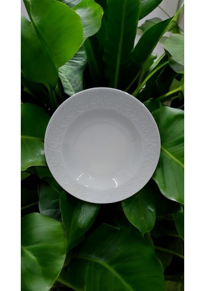 Evmutfak Güral Porselen 6 Adet Bahar Dalı 22 cm Çukur Tabak