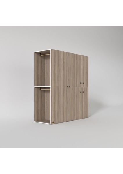 Kenzlife çamaşır-kurutma makinesi dolabı ve giysi dolabı bistami sol crd 180*160*60 banyo modelleri