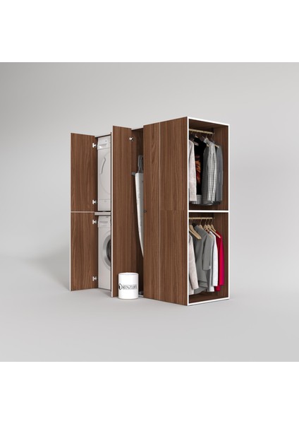 Kenzlife çamaşır-kurutma makinesi dolabı ve giysi dolabı bistami sağ cvz 180*160*60 banyo fiyatları