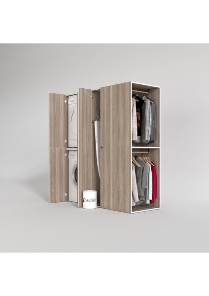 Kenzlife çamaşır-kurutma makinesi dolabı ve giysi dolabı bistami sağ crd 180*160*60 banyo fiyatları
