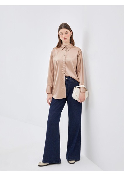 Lcw Modest Saten Kadın Gömlek Tunik fiyatları