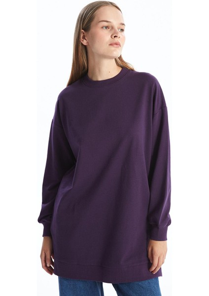 Lcw Modest Bisiklet Yaka Kadın Sweatshirt Tunik