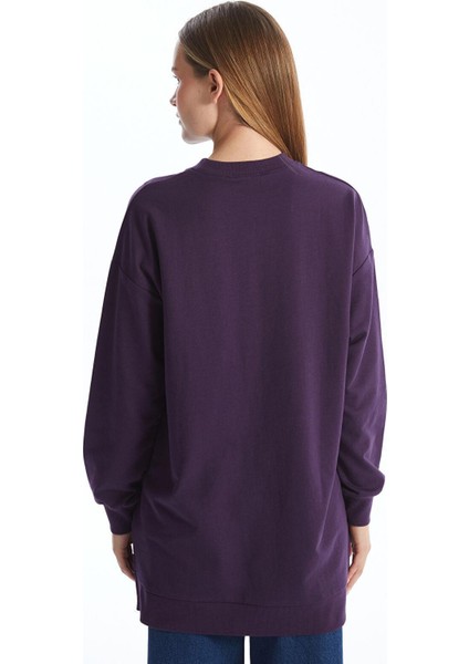 Lcw Modest Bisiklet Yaka Kadın Sweatshirt Tunik fırsatları