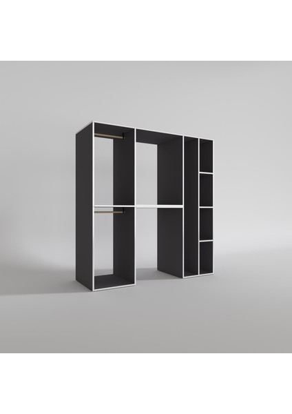 Kenzlife çamaşır-kurutma makinesi dolabı ve giysi dolabı cevheri sağ gri 180*170*60 banyo modelleri