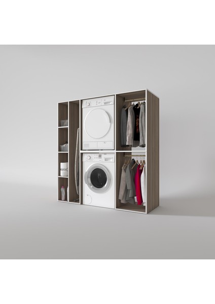 Kenzlife çamaşır-kurutma makinesi dolabı ve giysi dolabı cevheri sol crd 180*170*60 banyo fiyatları