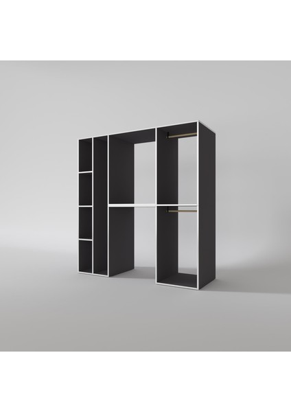 Kenzlife çamaşır-kurutma makinesi dolabı ve giysi dolabı cevheri sol gri 180*170*60 banyo modelleri