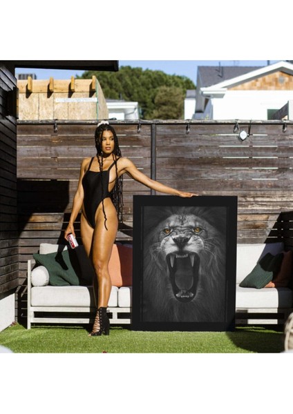 Dekoratif Lion King Kanvas Tablo