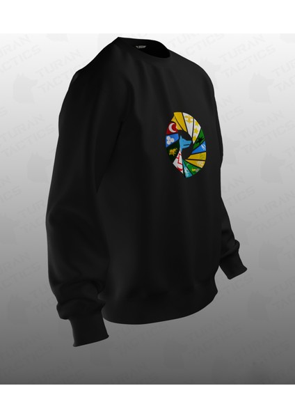 16 Türk Hanedanlığı Tasarımlı Sweatshirt