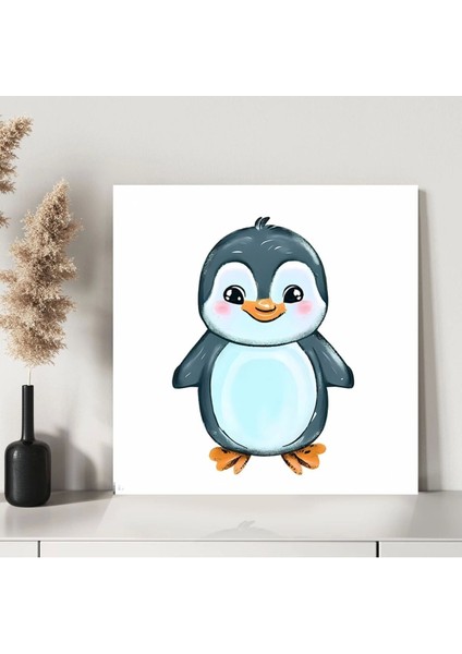Neşeli Penguen Kanvas Tablo