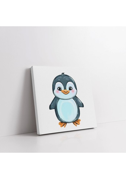 Neşeli Penguen Kanvas Tablo