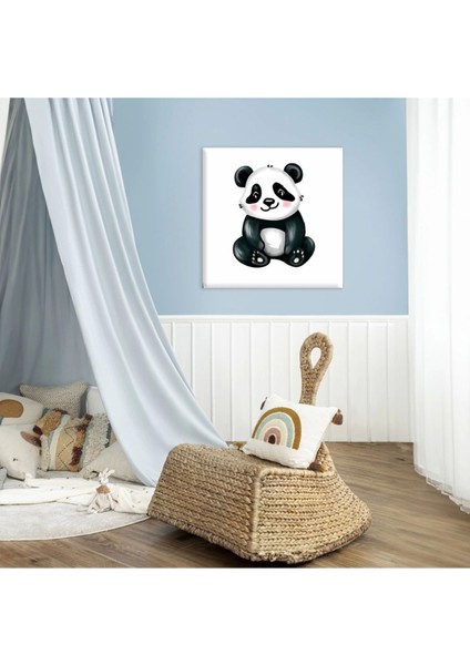 Oyun Zamanı Panda Kanvas Tablo