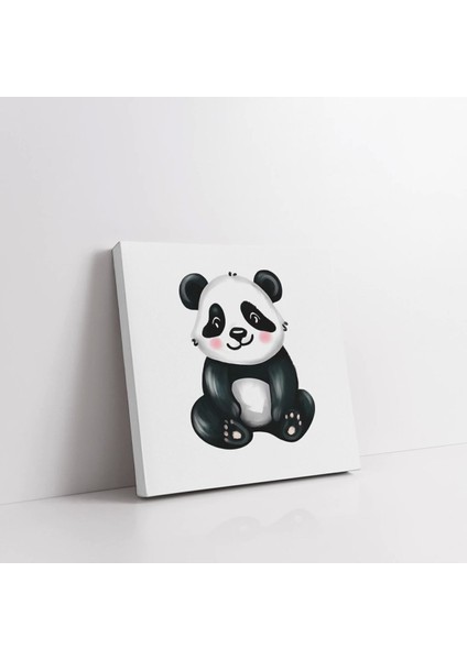 Oyun Zamanı Panda Kanvas Tablo
