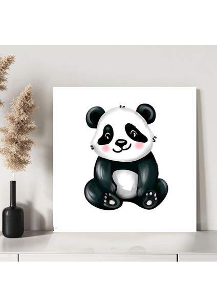 Oyun Zamanı Panda Kanvas Tablo