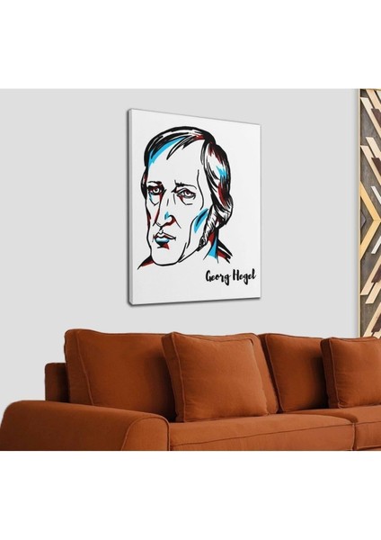 Georg Wilhelm Friedrich Hegel Dekoratif Kanvas Tablo 1238