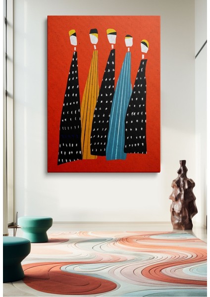 Kanvas Duvar Tablosu Tekli Canvas Tablo Boho Klasik Modern 121