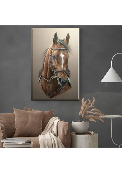 |Şık At Tablosu 16 |Çerçevesiz Kanvas Tablo