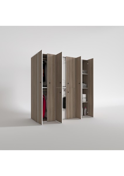 Kenzlife çamaşır-kurutma makinesi dolabı ve giysi dolabı suyuti sağ crd 180*170*60 banyo fiyatları