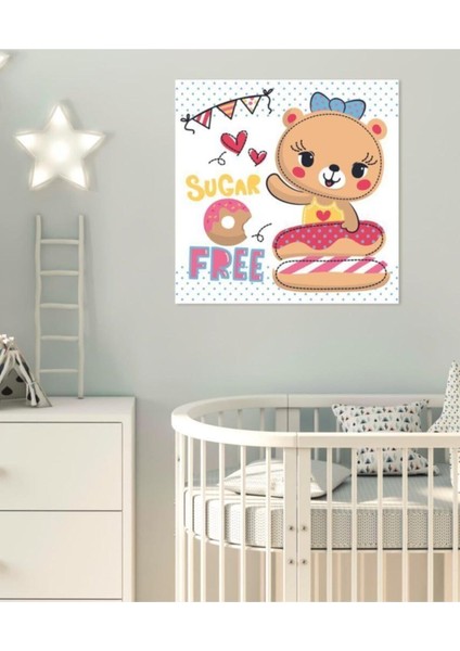 Dekoratif Çocuk Odası Sugar Free Duvar Kanvas Tablo