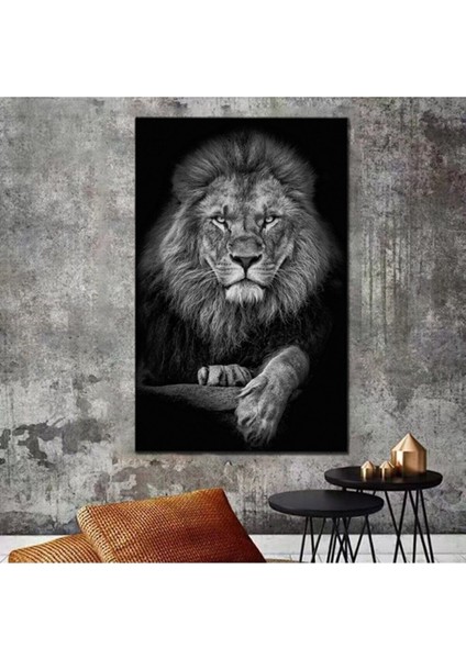 Aslan Leopar Kanvas Tablo