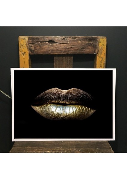 Dekoratif Great Lips Kanvas Tablo